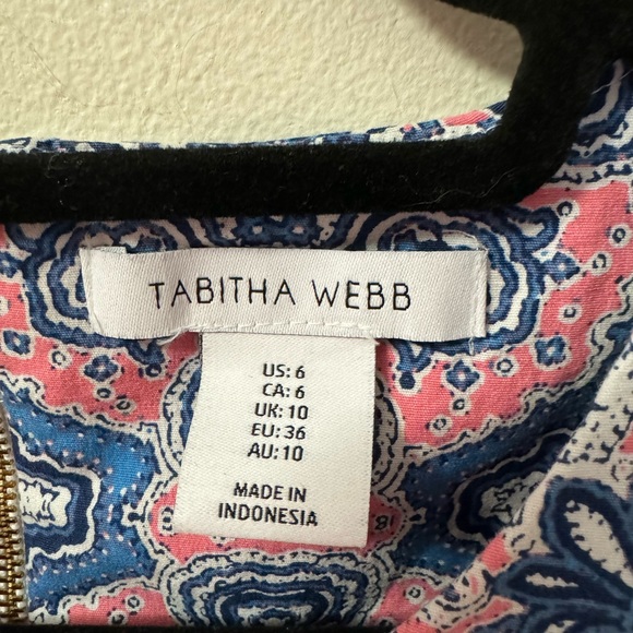 Tabitha Webb Blue and Pink paisley cute casual summer dress - Picture 2 of 4